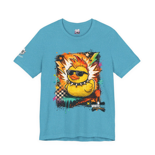 Rock Duck WhiteInk Creates T-shirt