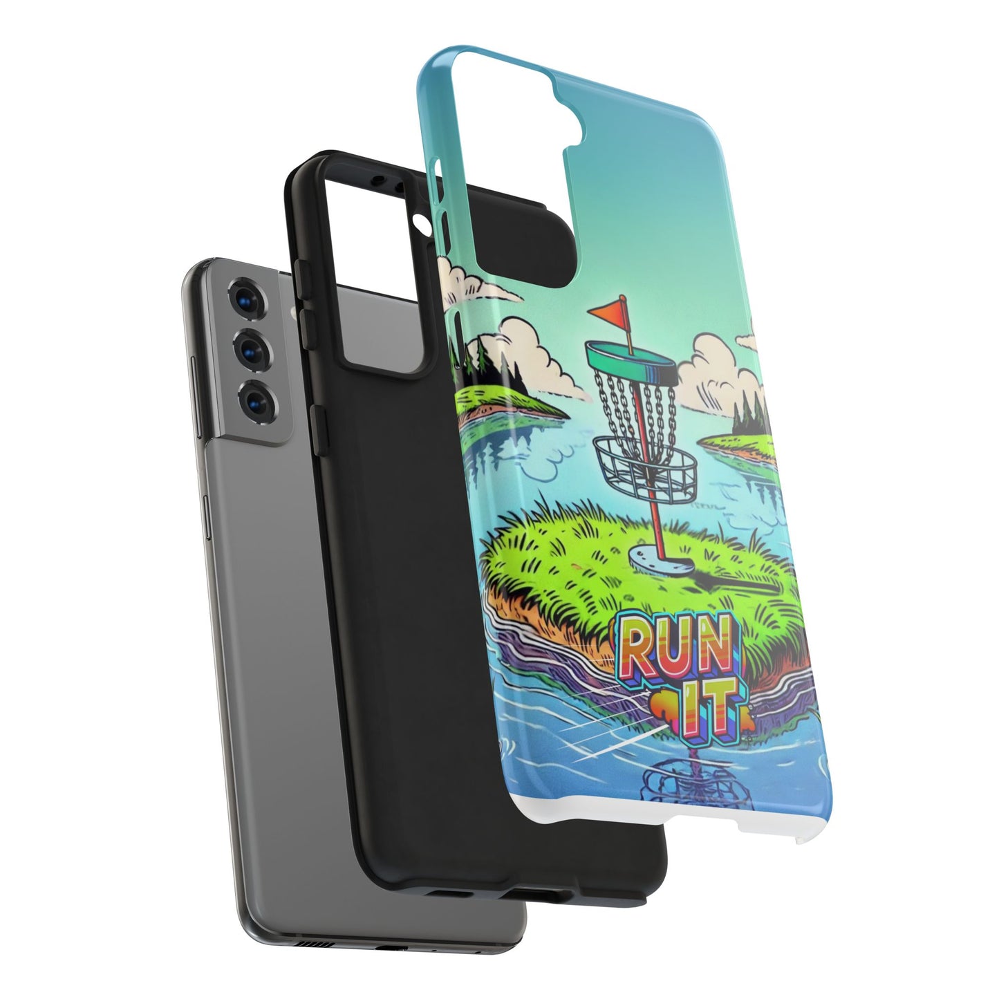 Run The Island - Disc Golf Tough Phone Case