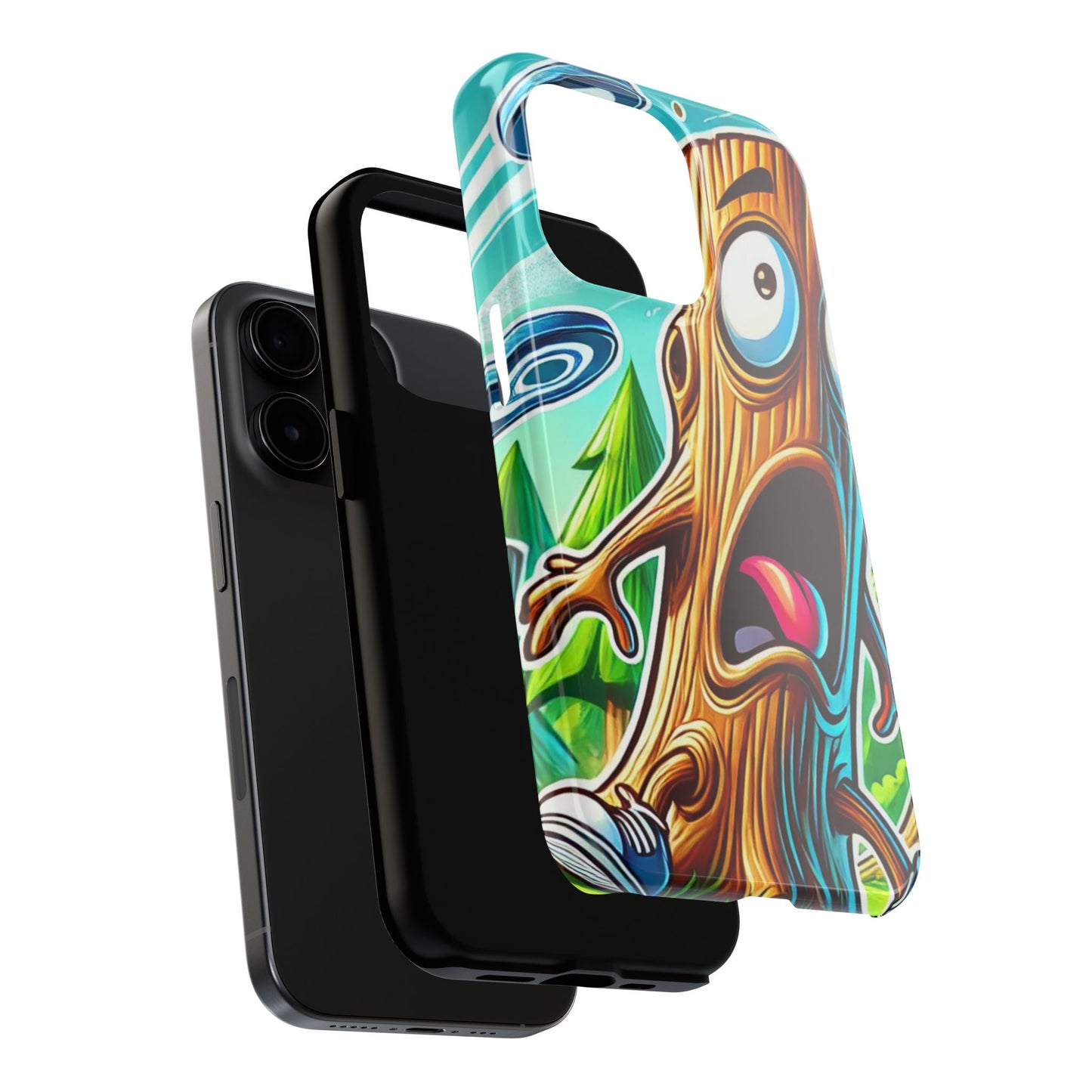 Trees Fear Me Disc Golf Tough Phone Case