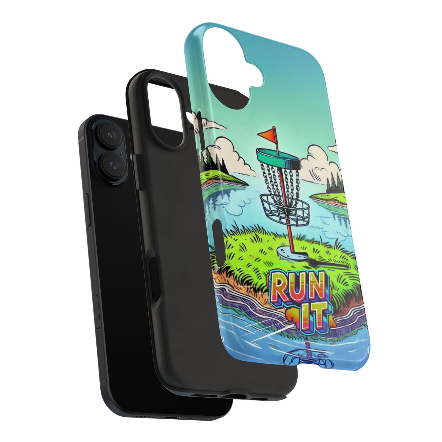 Run The Island - Disc Golf Tough Phone Case