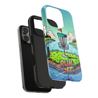 Run The Island - Disc Golf Tough Phone Case