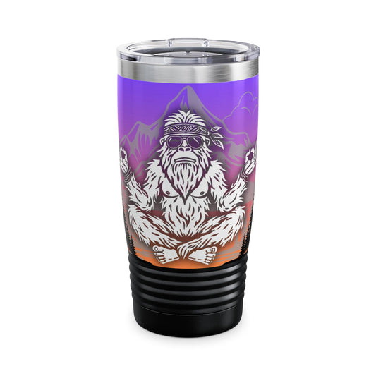 BIG ZEN Forest Tumbler (purple/orange) - Insulated 20oz Stainless Steel Travel Mug