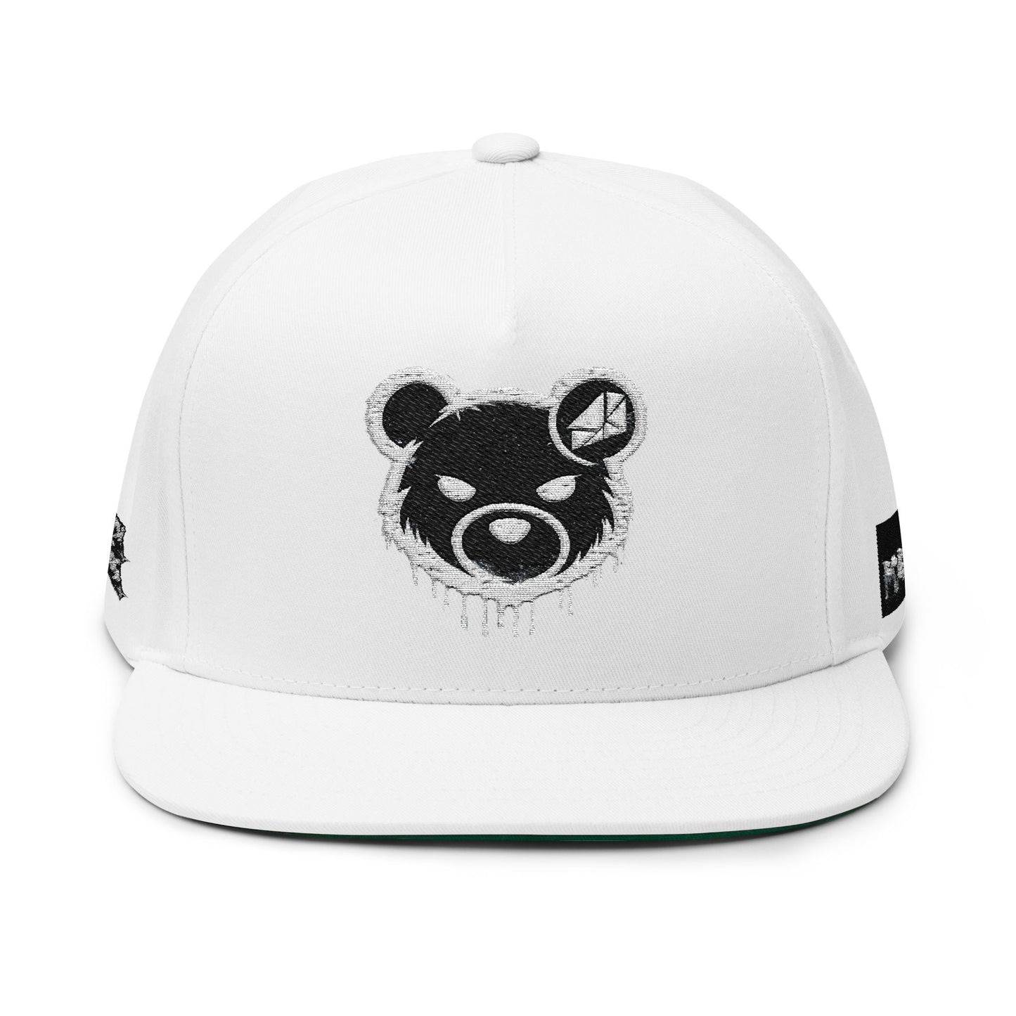 The Maker (White) Flat Bill Hat (snapback)