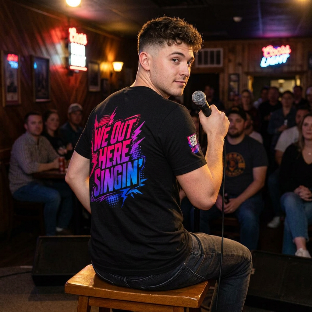 SingHUB We Out Here SINGIN' T-shirt
