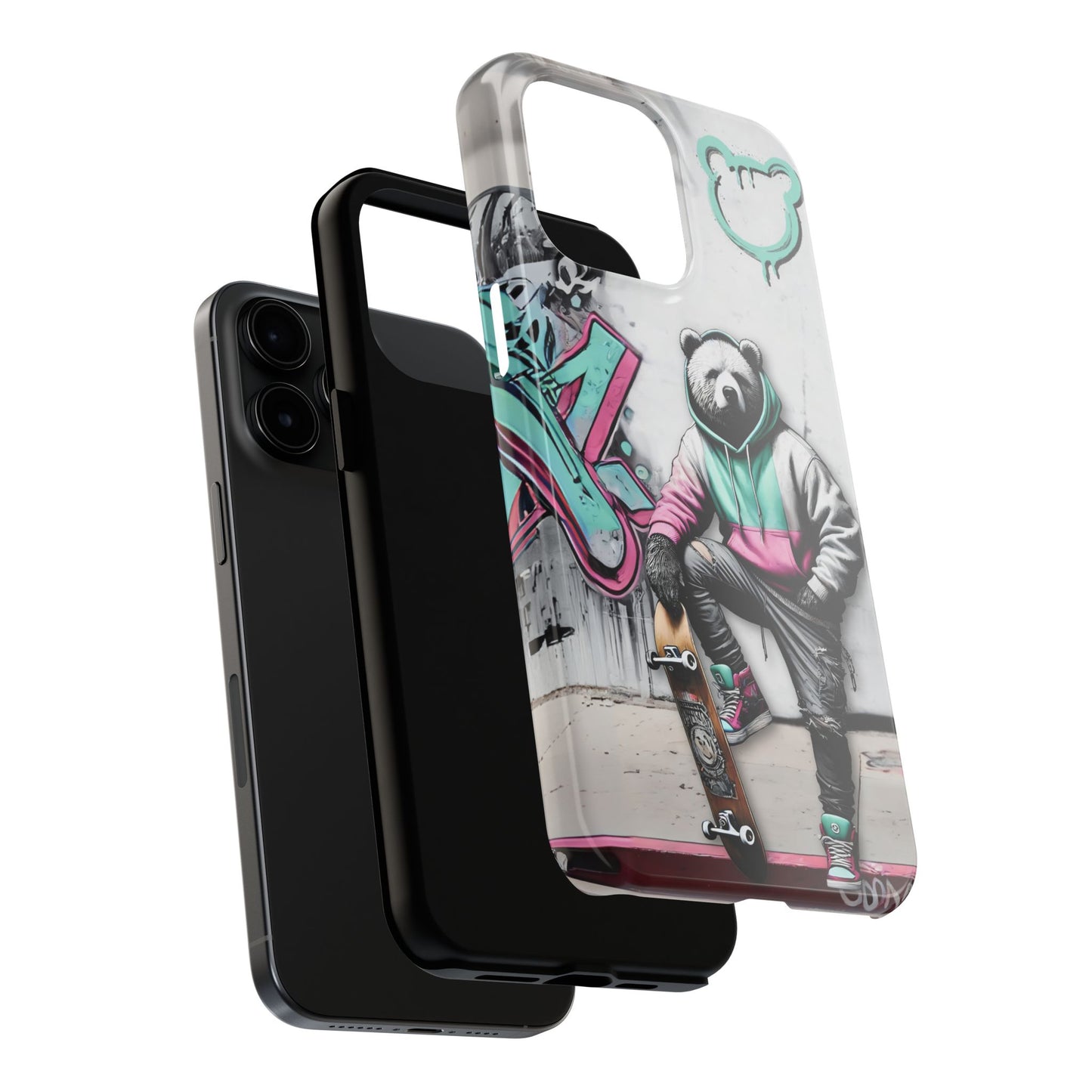 Chill Skate Baddy Bears Tough Phone Case