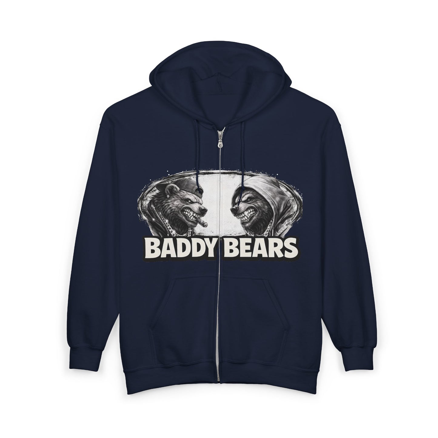 Baddy Bears Face Off Zip Hoodie