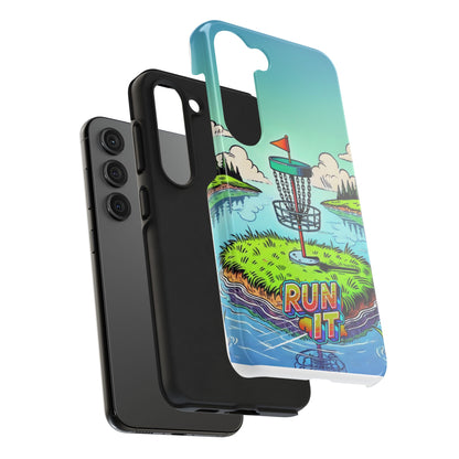 Run The Island - Disc Golf Tough Phone Case