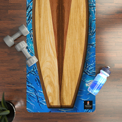 Boardwalk Surfboard Yoga Mat - NamaSurf Collection | Woodgrain Yoga Mat | Nature-Inspired Coastal Flow Mat