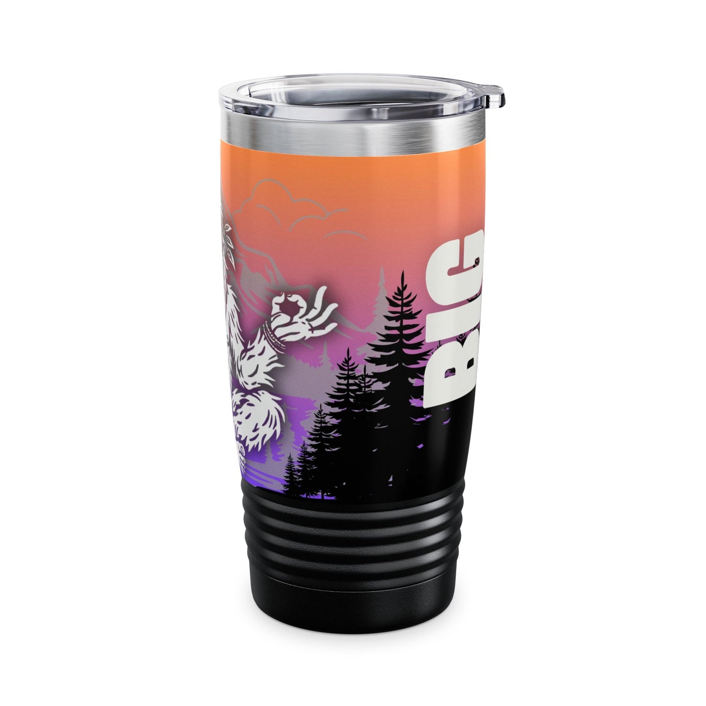 BIG ZEN Forest Tumbler (sunset) - Insulated 20oz Stainless Steel Travel Mug
