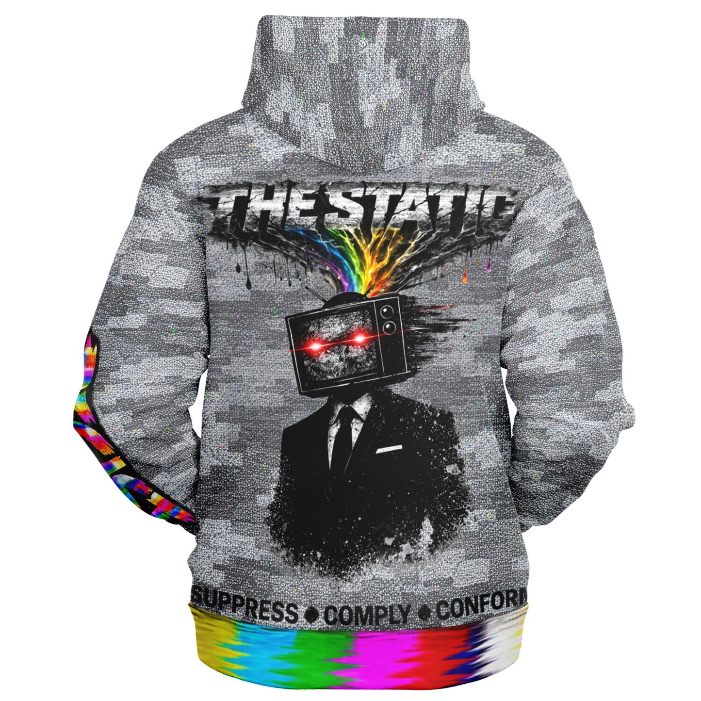 The_Static Zip-Up Hoodie