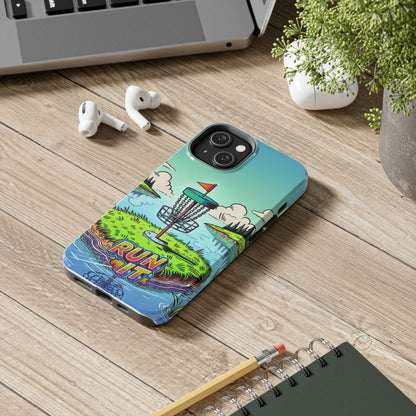 Run The Island - Disc Golf Tough Phone Case