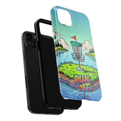 Run The Island - Disc Golf Tough Phone Case