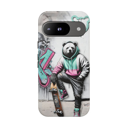 Chill Skate Baddy Bears Tough Phone Case (Google Pixel)