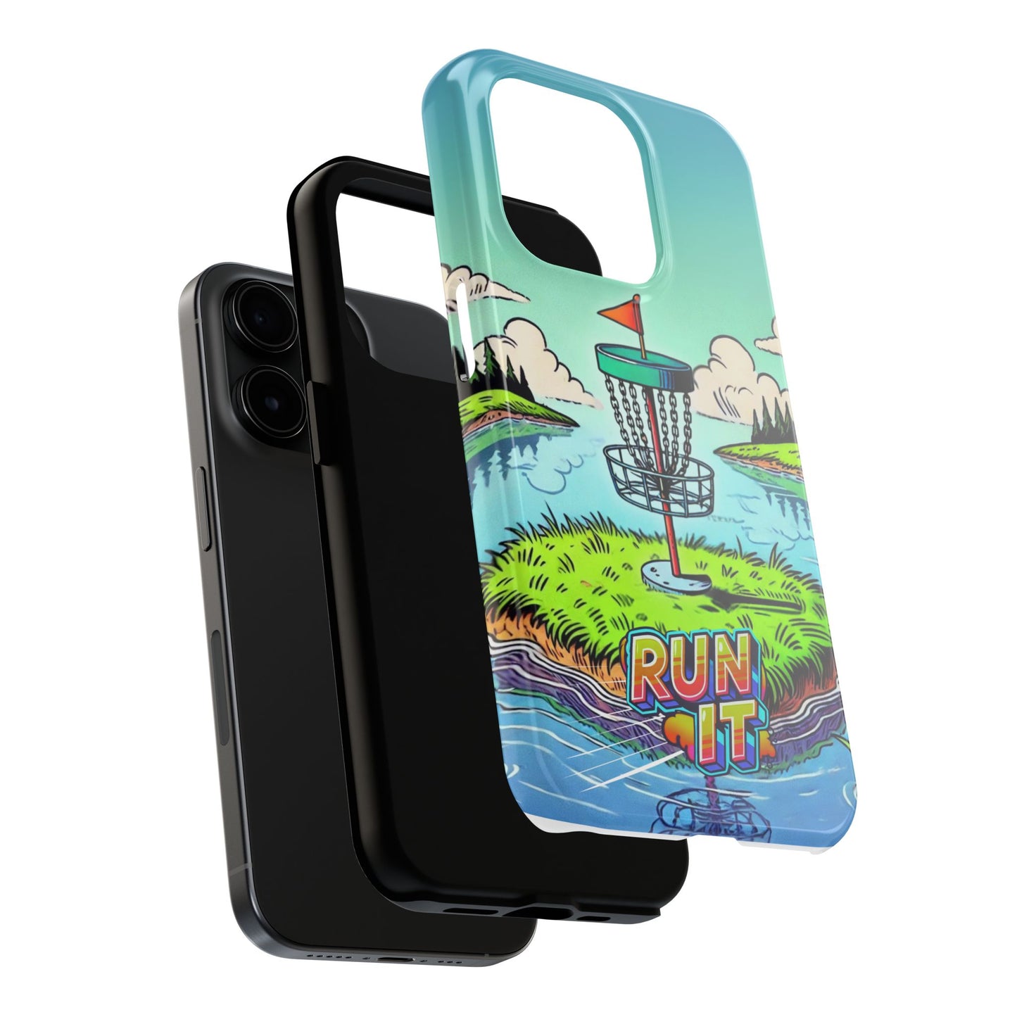 Run The Island - Disc Golf Tough Phone Case