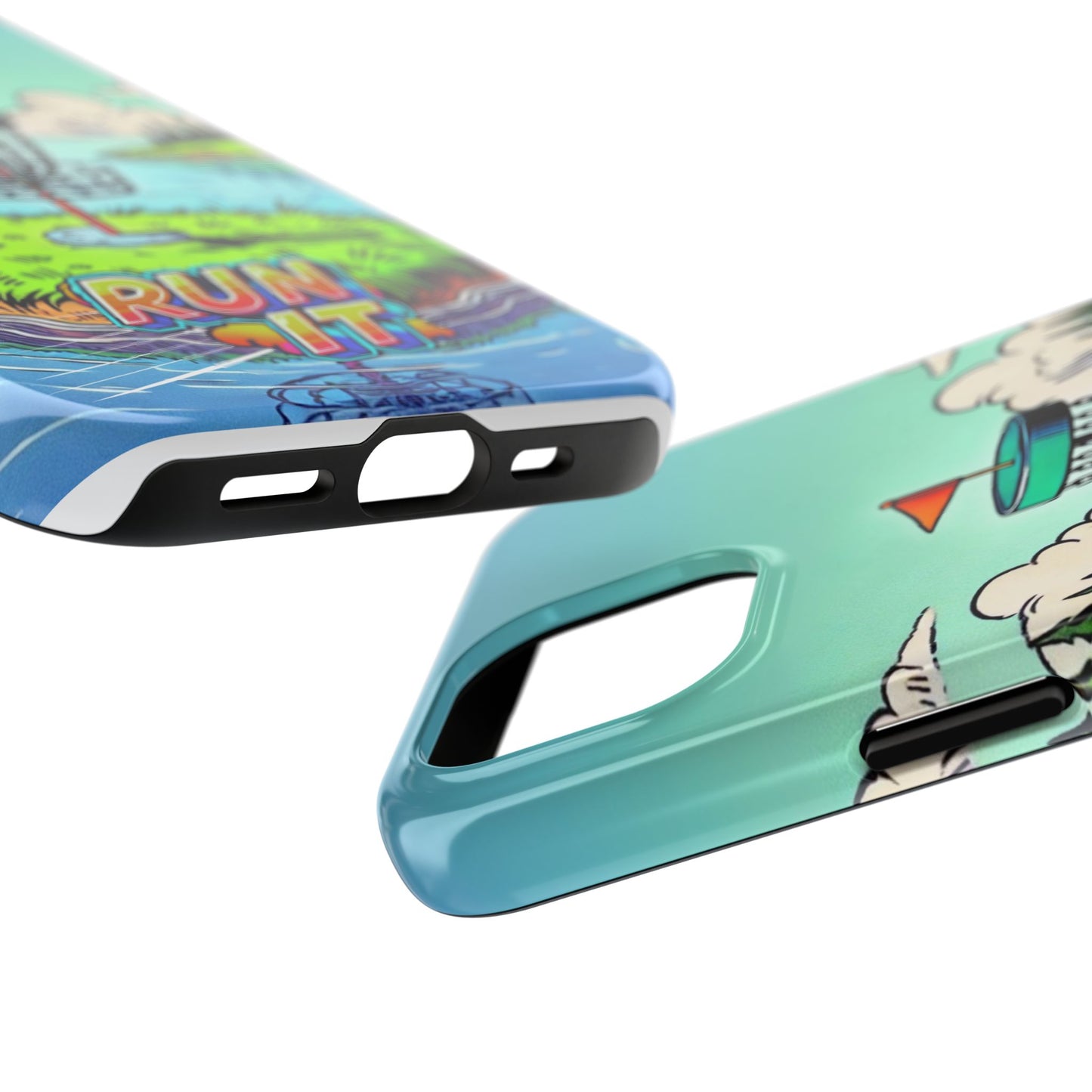 Run The Island - Disc Golf Tough Phone Case