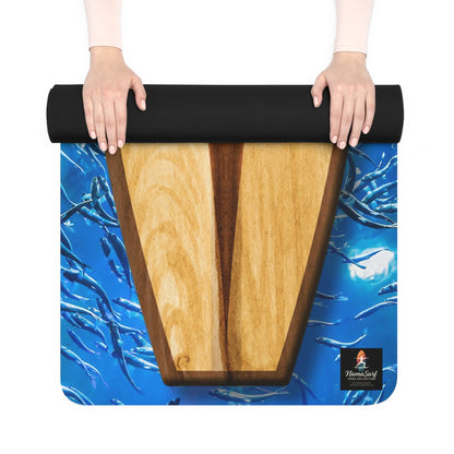 Boardwalk Surfboard Yoga Mat - NamaSurf Collection | Woodgrain Yoga Mat | Nature-Inspired Coastal Flow Mat