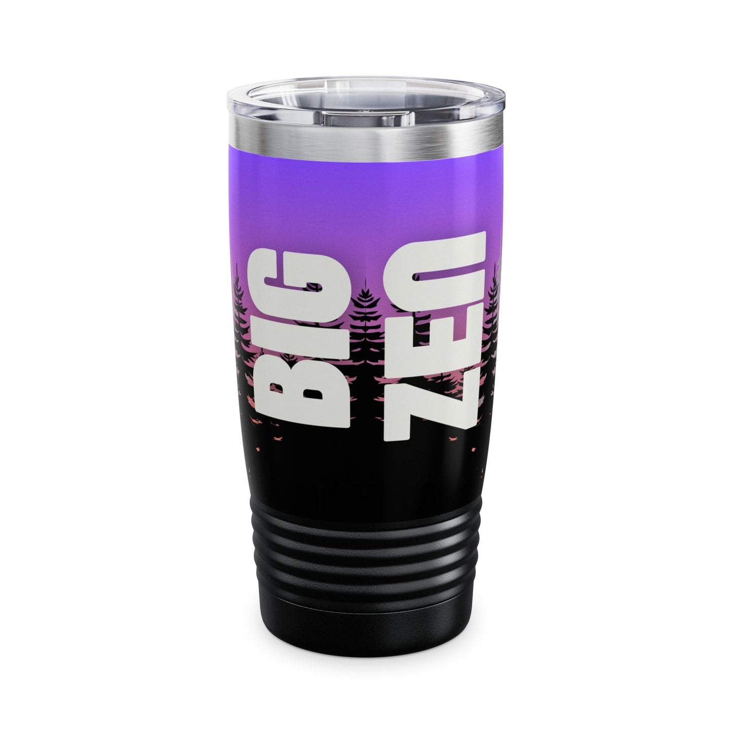 BIG ZEN Forest Tumbler (purple/orange) - Insulated 20oz Stainless Steel Travel Mug