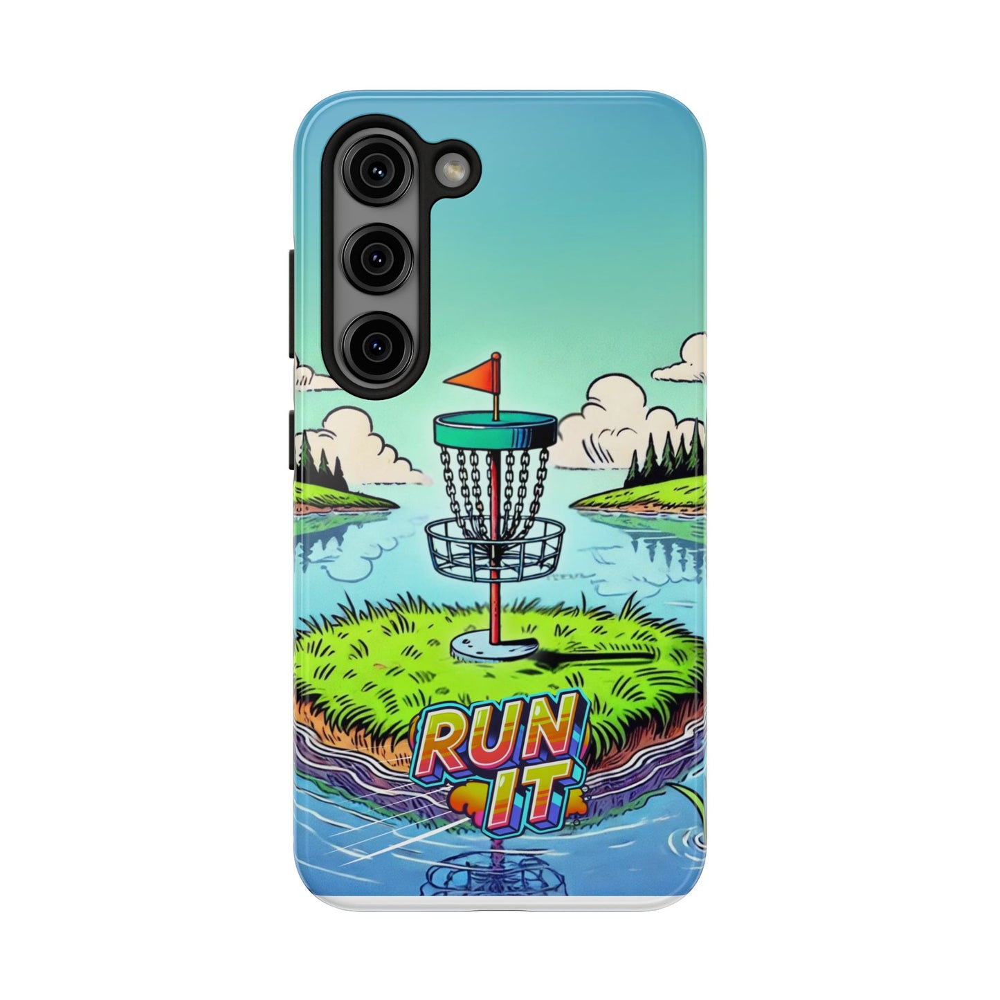 Run The Island - Disc Golf Tough Phone Case