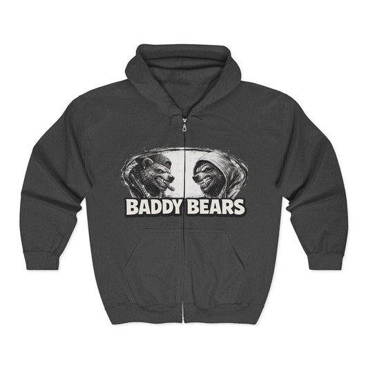 Baddy Bears Face Off Zip Hoodie