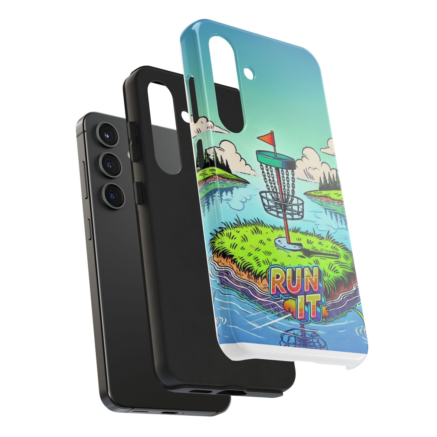 Run The Island - Disc Golf Tough Phone Case