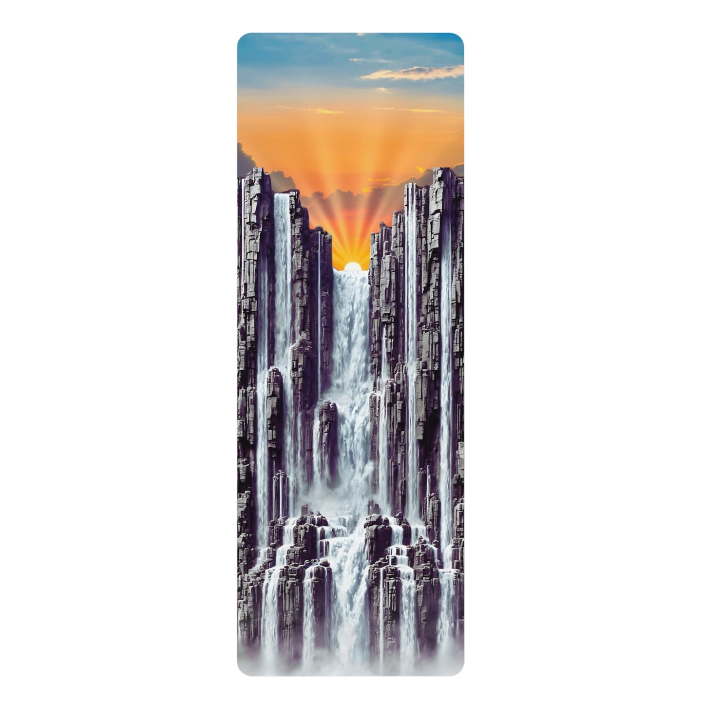 Sunrise Waterfall Yoga Mat