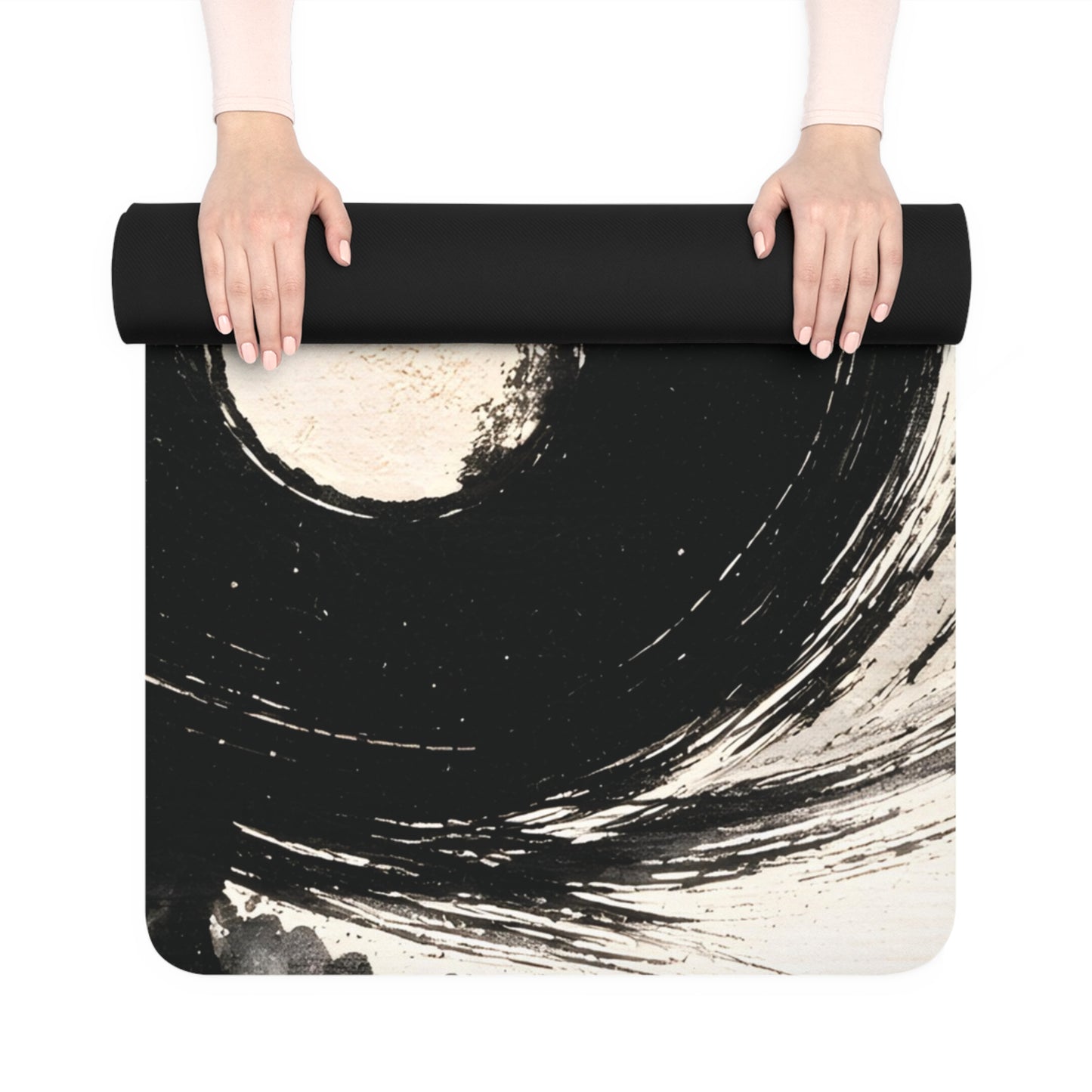 Zen Ink Yin Yang Rubber Yoga Mat