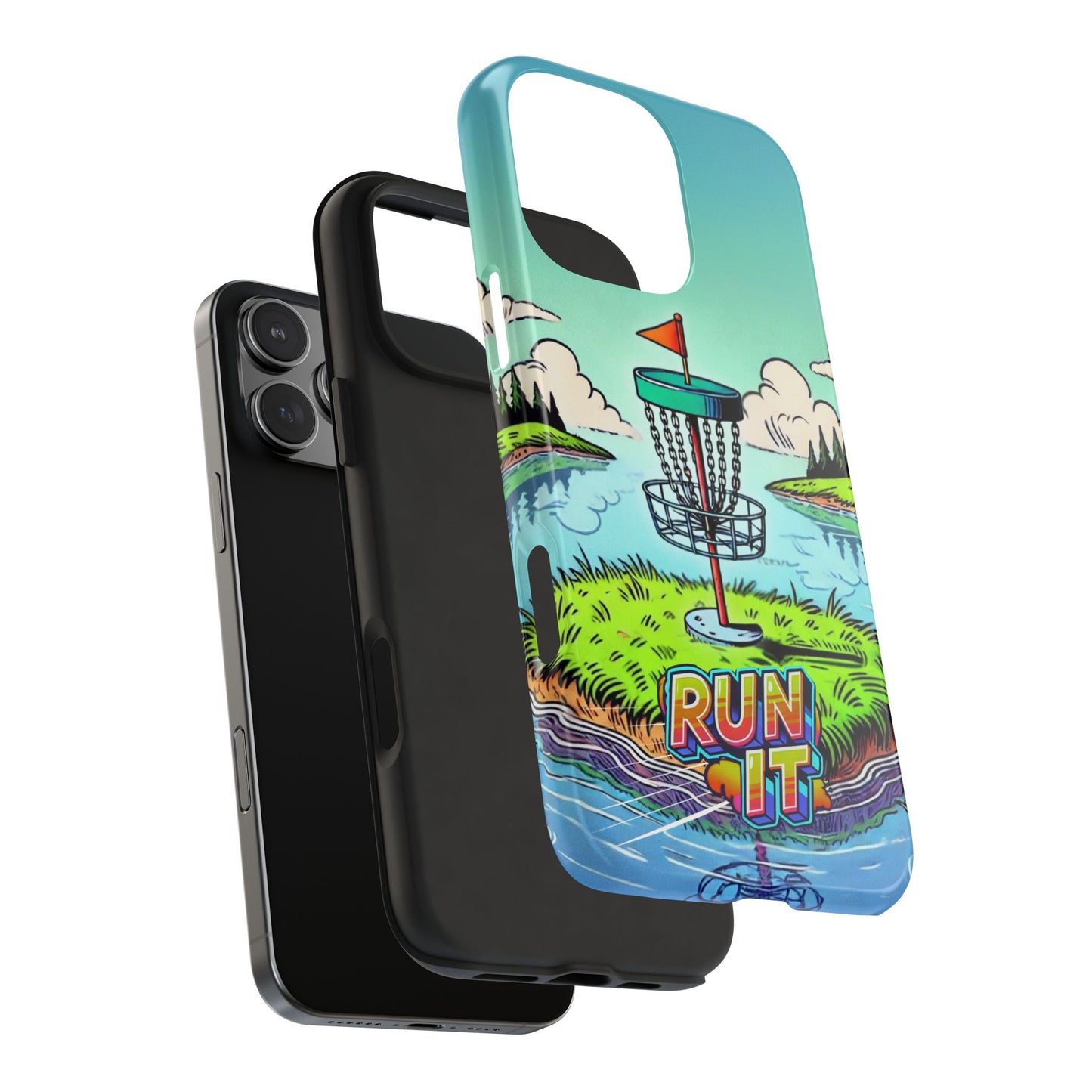 Run The Island - Disc Golf Tough Phone Case