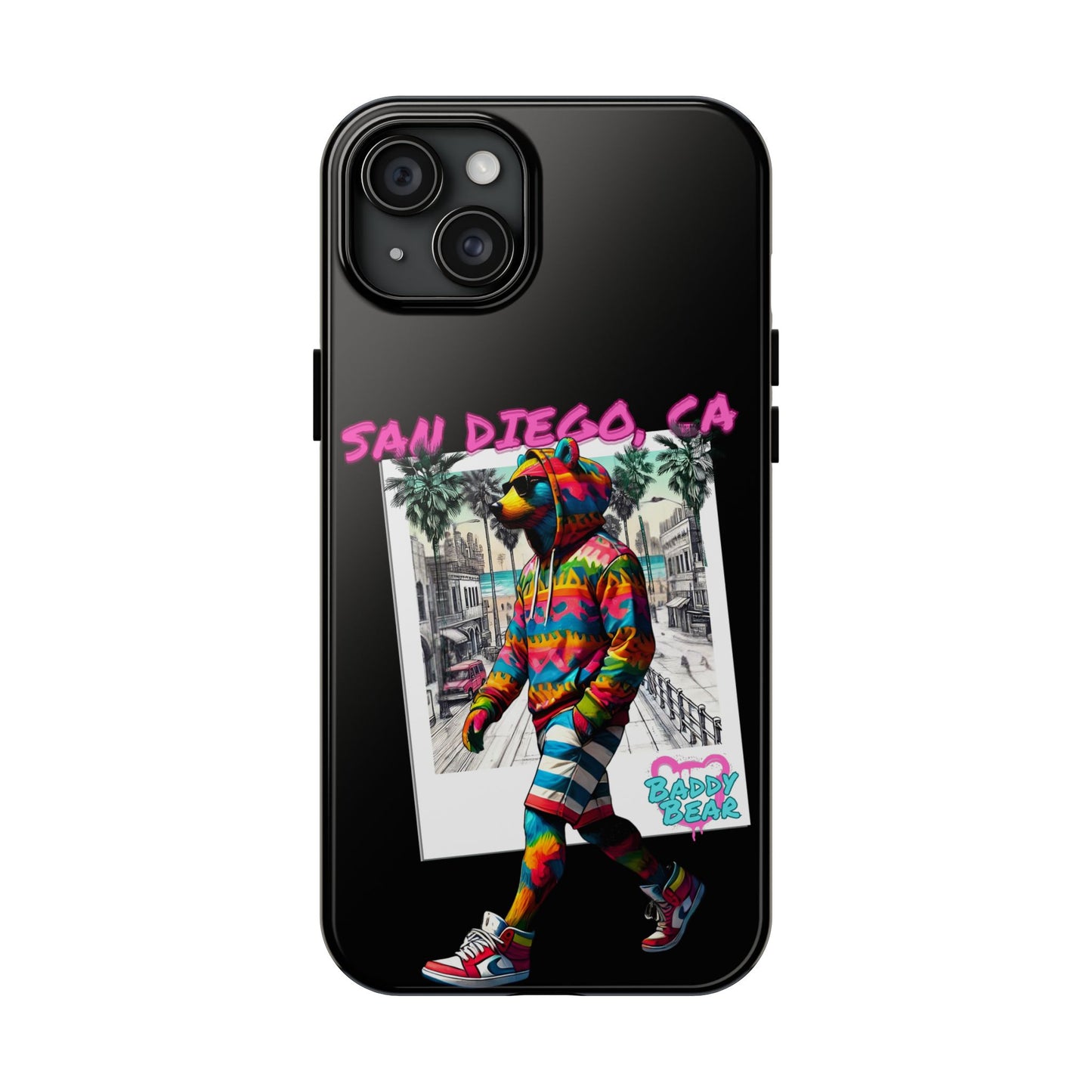 San Diego Beach Baddy Bear Tough Phone Case