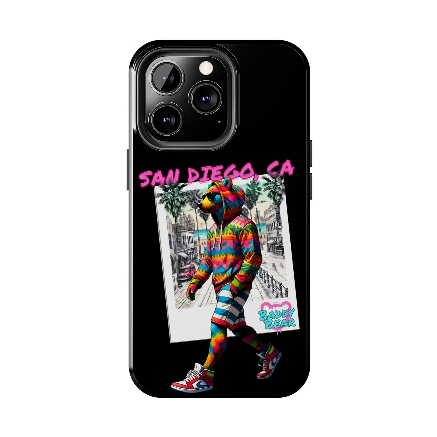 San Diego Beach Baddy Bear Tough Phone Case