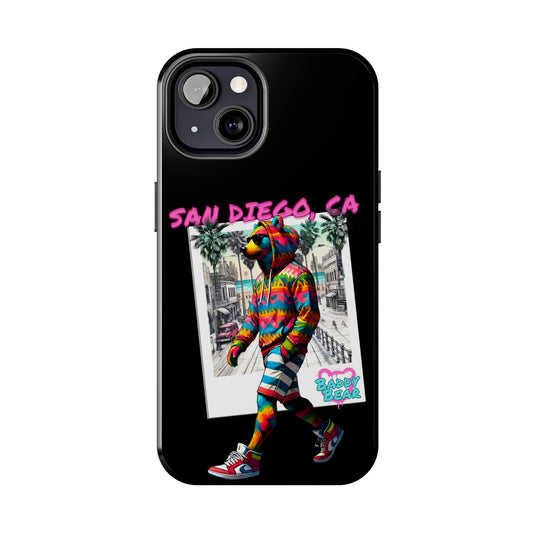 San Diego Beach Baddy Bear Tough Phone Case