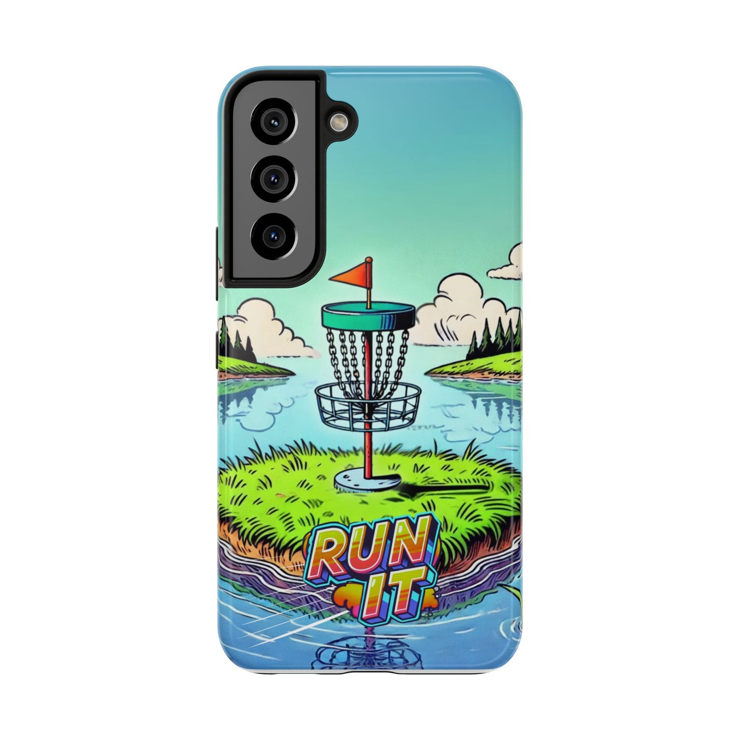 Run The Island - Disc Golf Tough Phone Case