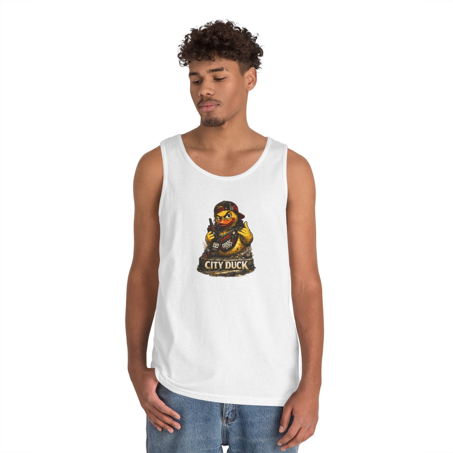 City Duck Graphic Tank Top — Vintage Urban Rubber Duck Tee