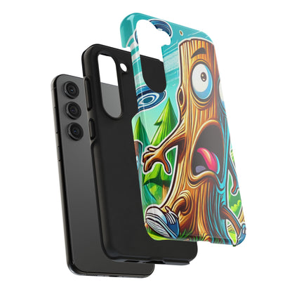 Trees Fear Me Disc Golf Tough Phone Case