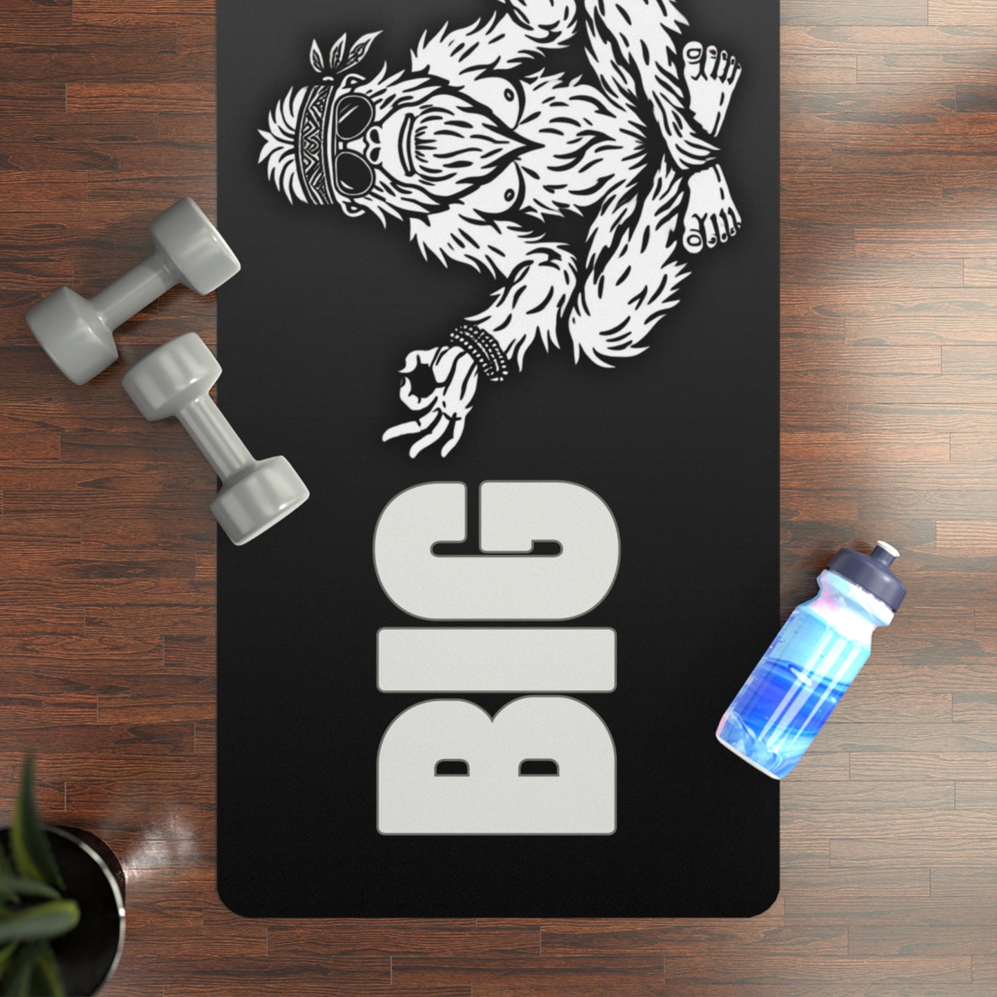BIG ZEN Bigfoot Charcoal Swirl Yoga Mat