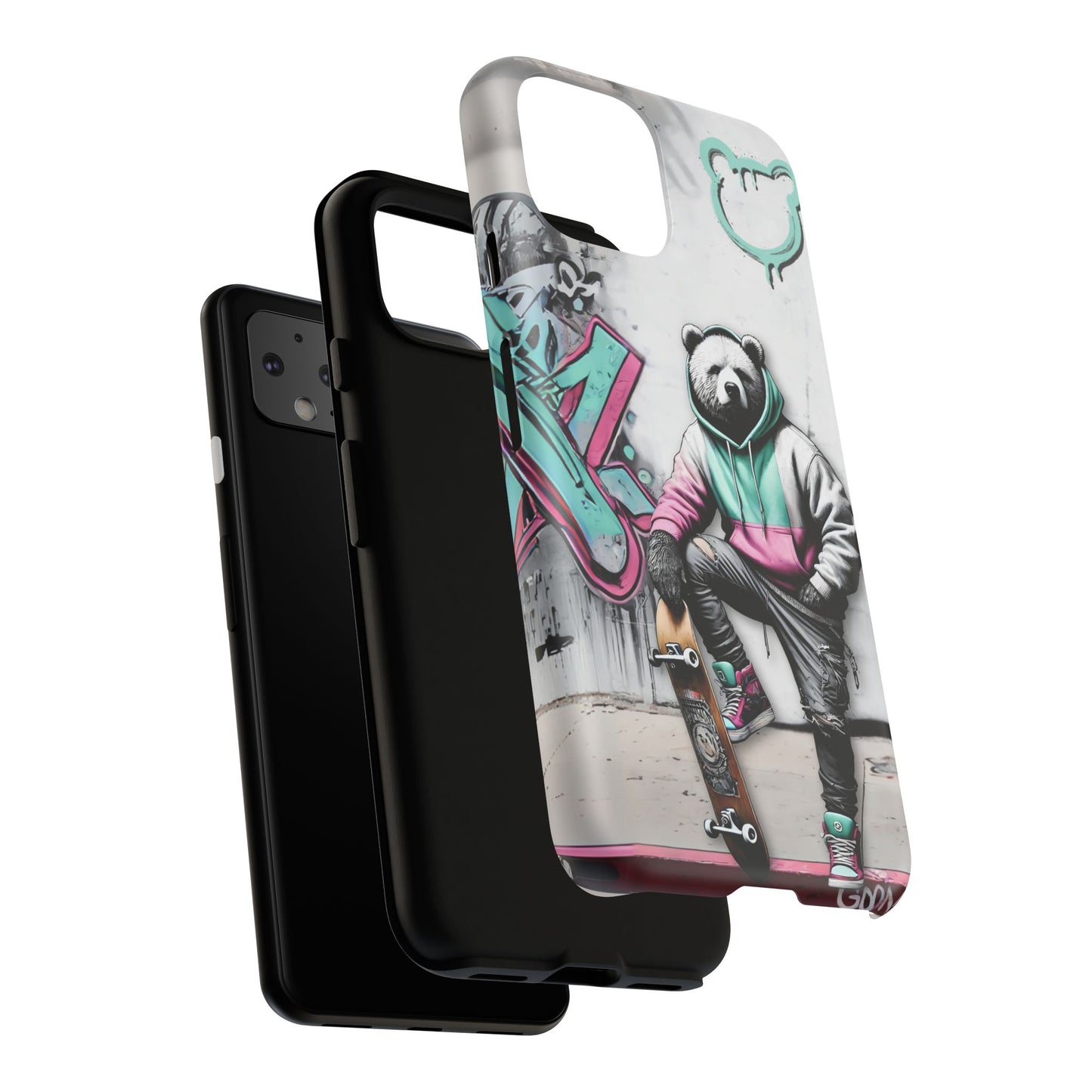 Chill Skate Baddy Bears Tough Phone Case (Google Pixel)