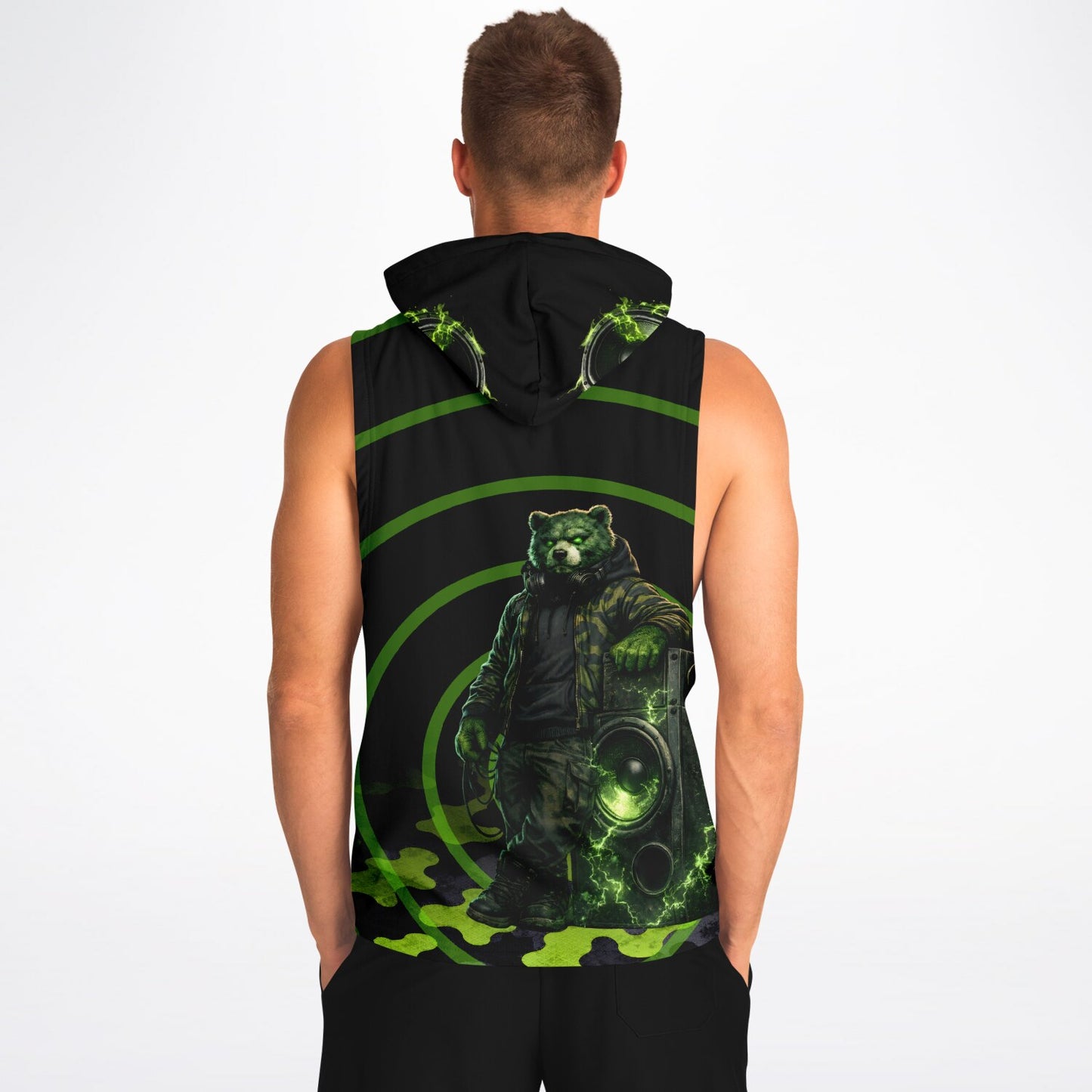 The Frequency Sleeveless  Hoodie