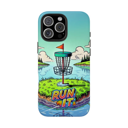 Run The Island - Disc Golf Tough Phone Case