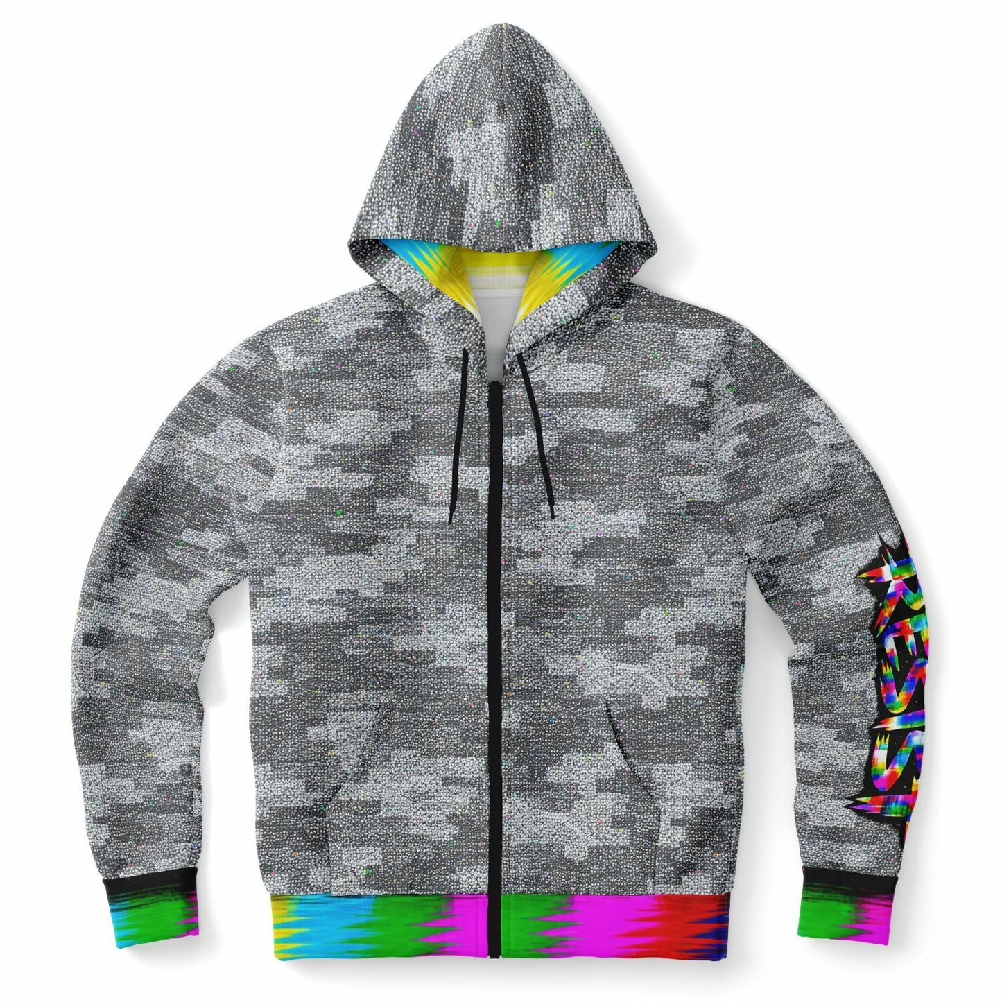 The_Static Zip-Up Hoodie