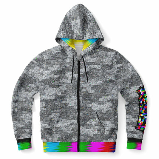 The_Static Zip-Up Hoodie