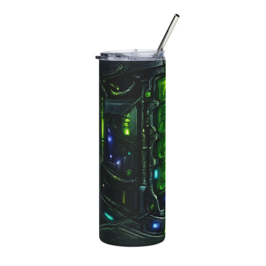 Green Alien Fuel Cell Hot/Cold Drink Tumbler, 20oz