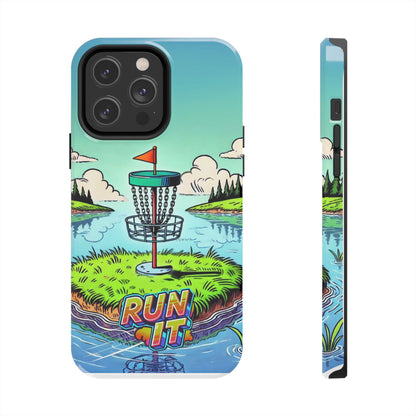 Run The Island - Disc Golf Tough Phone Case