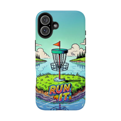 Run The Island - Disc Golf Tough Phone Case