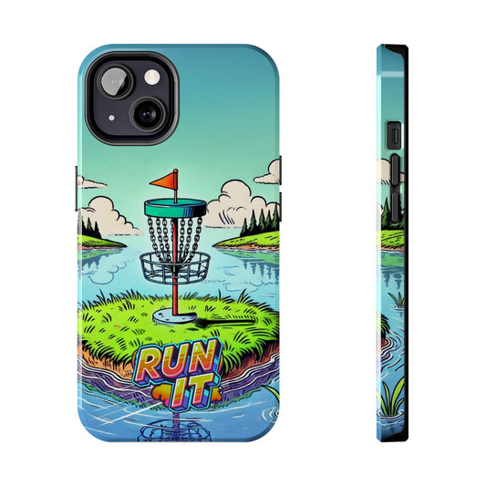 Run The Island - Disc Golf Tough Phone Case