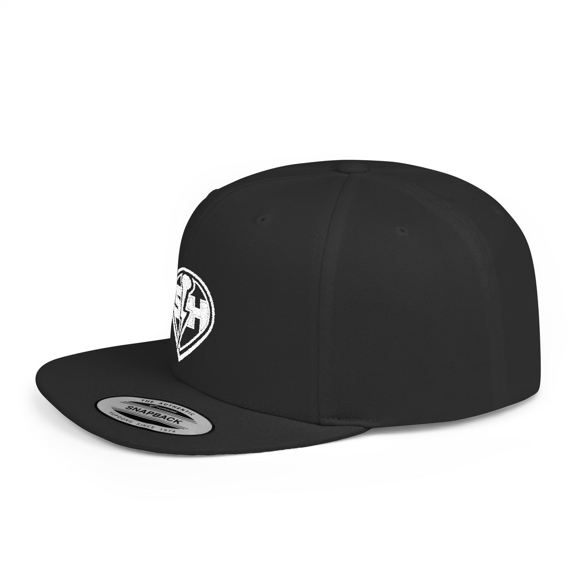 SingHUB White SH  Flat Bill Snapback