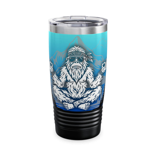 BIG ZEN Forest Tumbler (blue/teal) - Insulated 20oz Stainless Steel Travel Mug