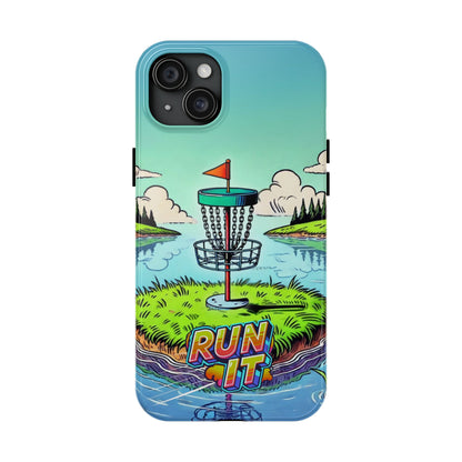 Run The Island - Disc Golf Tough Phone Case