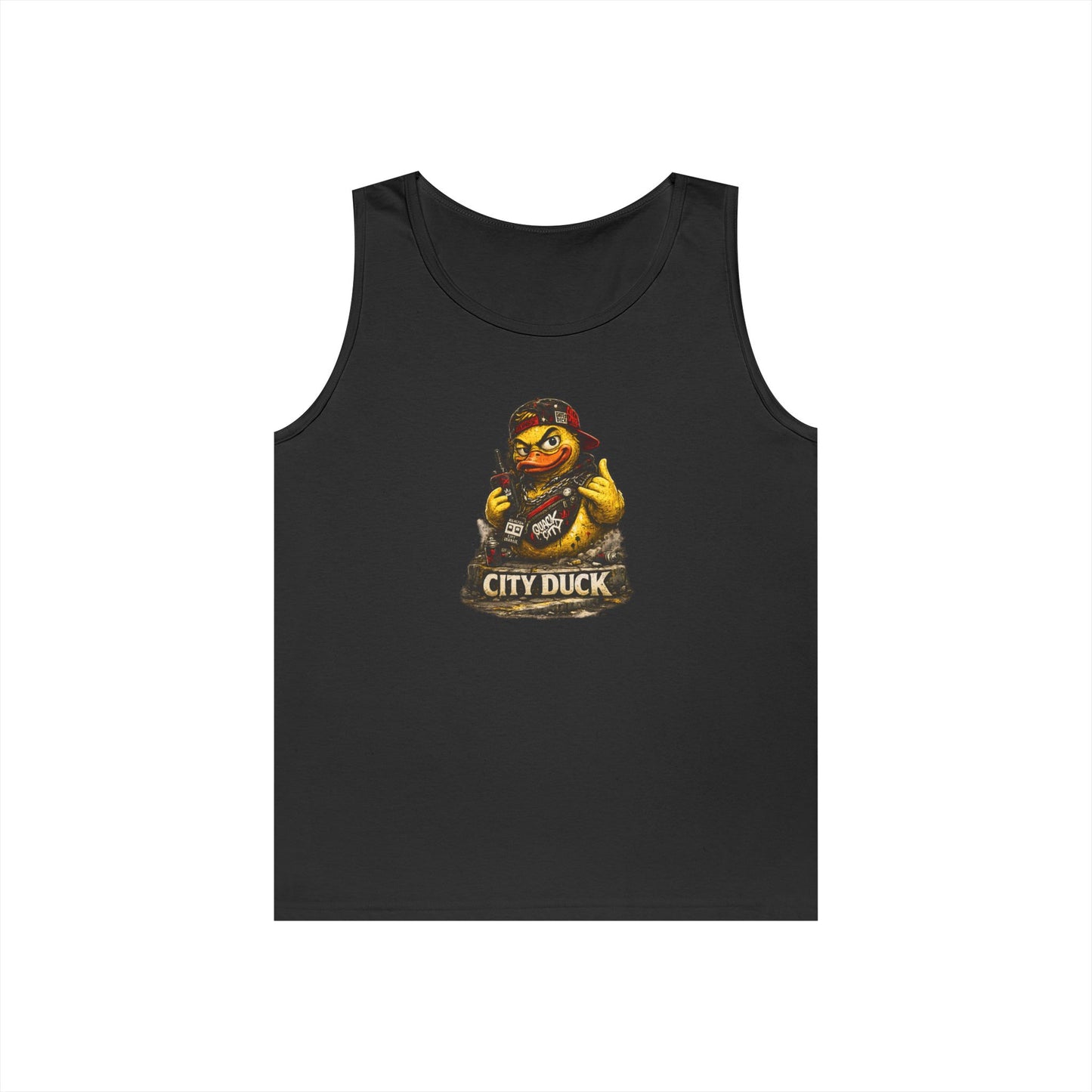 City Duck Graphic Tank Top — Vintage Urban Rubber Duck Tee