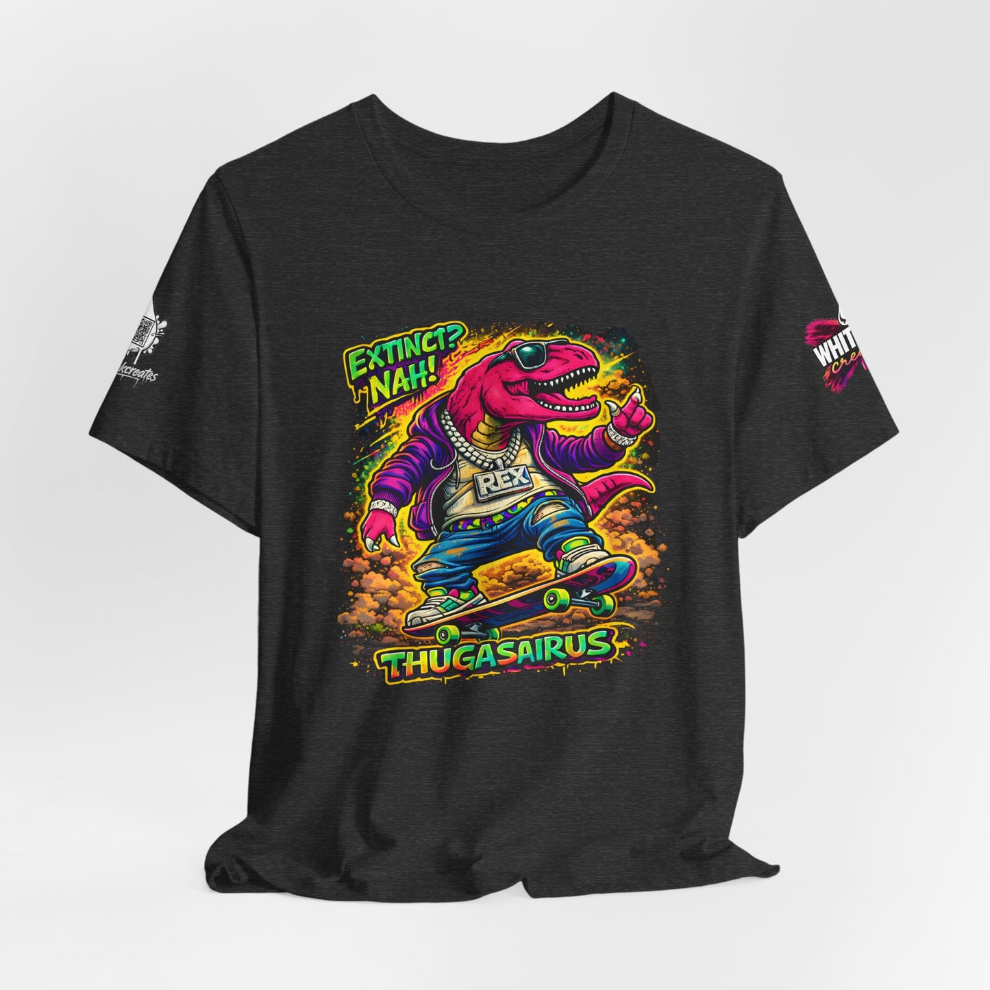 Thugasaurus Skateboard T‑Shirt