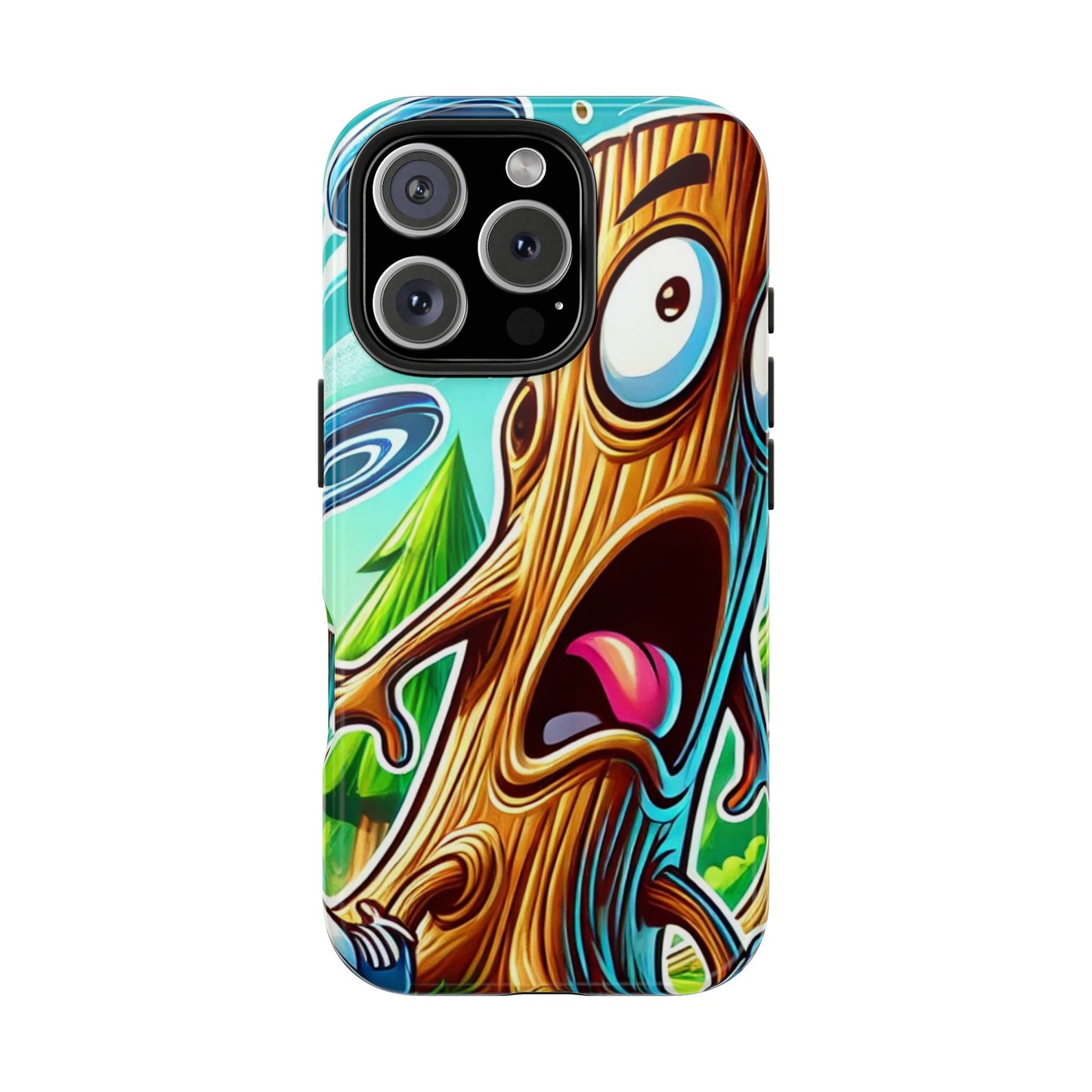 Trees Fear Me Disc Golf Tough Phone Case