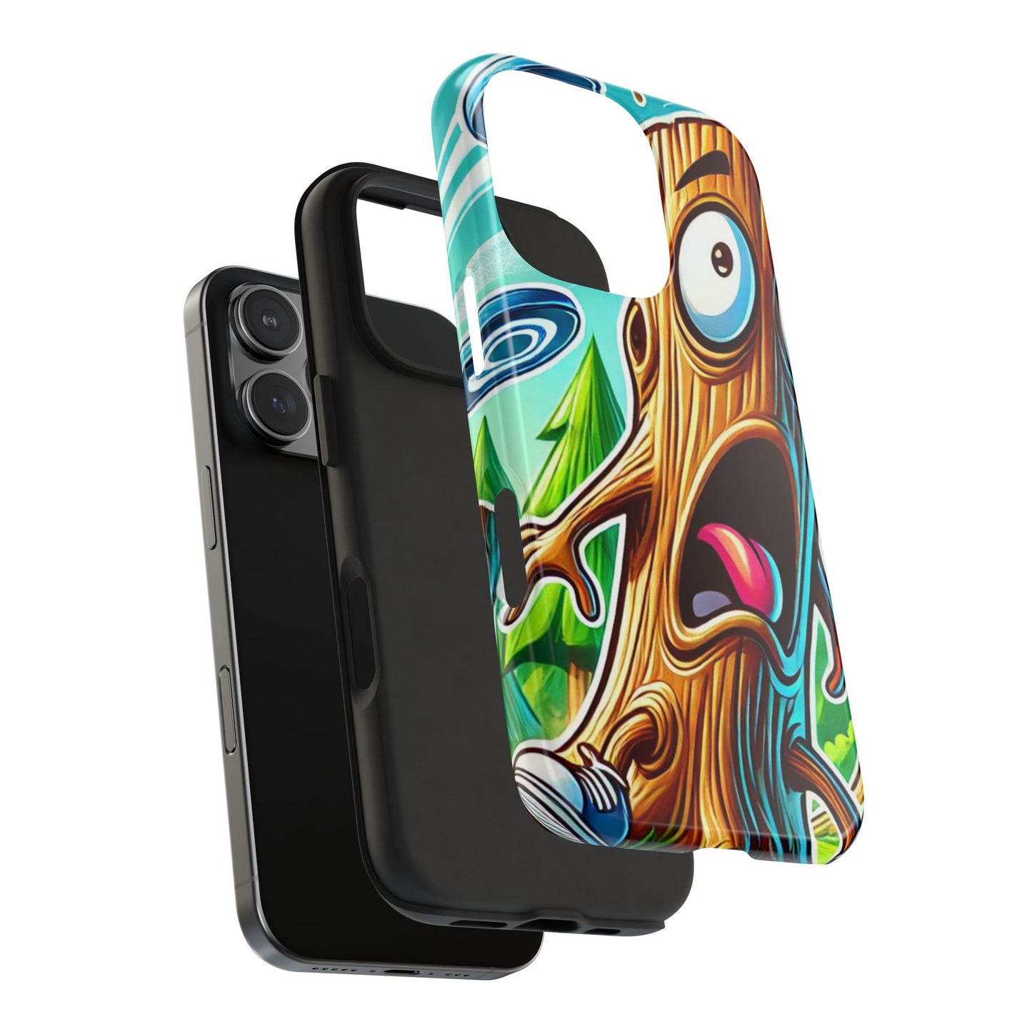 Trees Fear Me Disc Golf Tough Phone Case